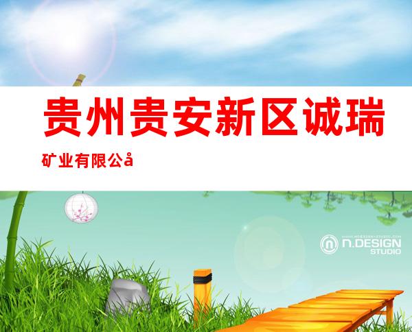 贵州贵安新区诚瑞矿业有限公司
